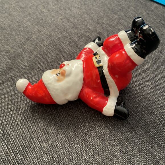 Vintage Fitz & Floyd Tumbling Santa Figurine Xmas - Picture 11 of 11